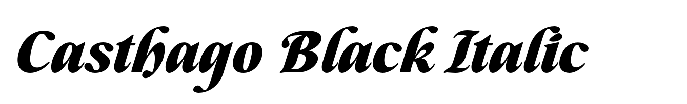 Casthago Black Italic
